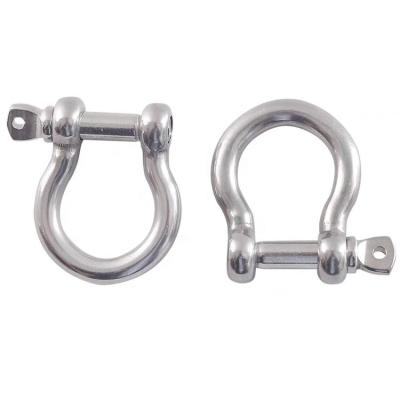 China Heavy Industry Surprise Price Lifting Marine Shackle Stainless Steel 304 316 Shackle Bow Shackle for sale