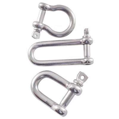 China Heavy Industry China Manufacturer M4-M32 Stainless Steel Anchor Bow Shackle with Screw Pin for sale