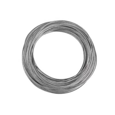 China Construction 316 7x7 1.2mm stainless steel wire rope for sale