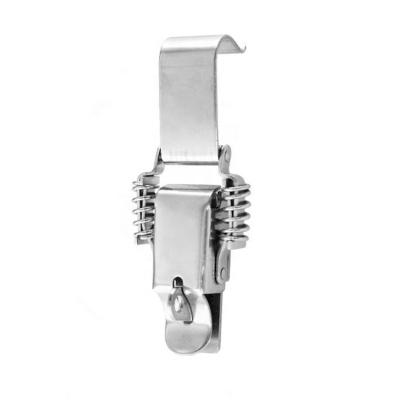 China Iron Sale J018A Cabinet hasp steel tension spring loaded toggle latch with key hole for sale