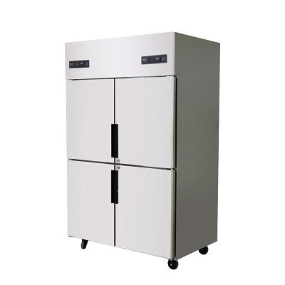 China Double-temperature specialized in manufacturing restaurant equipment kitchen kitchen 4 door refrigerator for sale