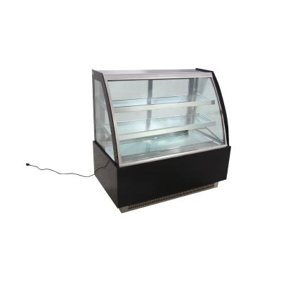 China Commercial Single-temperature Supermarket Glass Pastry Display Cake Refrigerator Showcase for sale