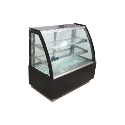 China Single-temperature CE Logo Can Be Customized Glass Ice Cream Showcase Cake Display Freezer for sale