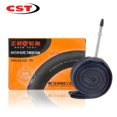 China Wear-resisting price concessions, high quality butyl rubber mountain bike inner tube700X25/32C FV for sale