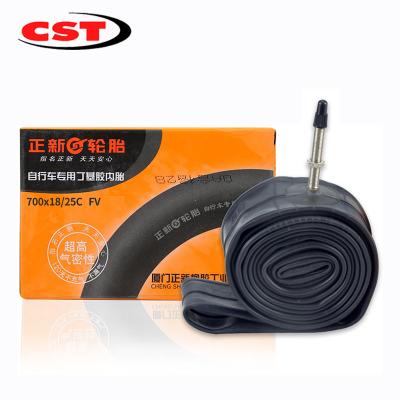 China Wholesale China CST Best Selling Butyl Bicycle Inner Tube Black 700inches Wear-Resistance Inner Tube for sale