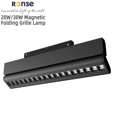 China New RONSE Modern Led Lighting Magnetic Linear Folding Grill Lamp Led Magnetic Pendant Light Rails 30w Magnetic Grill Light for sale