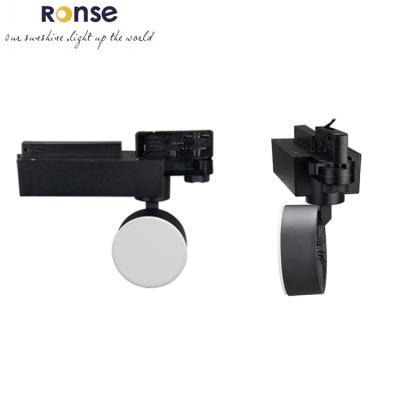 China RONSE Factory Modern Quality Led Track Light Competitive Price Black Color Eu Nordic Mini Track Lighting 360 Track Light for sale