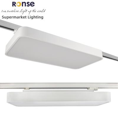 China RONSE Modern Commercial Led Supermarket Track Light Spot 50w Super Bright 4500 Lumens Shop Supermarket Lights for sale