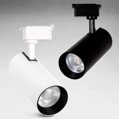 China HOT SALE Modern Recessed Rail COB Smart Dimmable LED Track Light System Aluminum Body For Home Shop Indoor Ceiling 10W 20W 30W 40W for sale