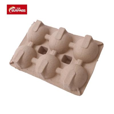 China Factory OEM/ODM Biodegradable Mold Pulp Packaging Industrial Biodegradable Pulp Packaging Boxes Tray Recycle Material Dry Pressed Paper Pack for sale