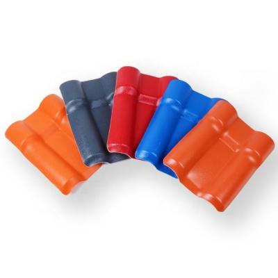 China China best synthetic resin roofing tile factory modern different color pvc tile asa synthetic resin plastic roof tile for sale