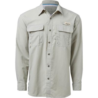 China Anti-Wrinkle Manufacture Cotton Drill Flam Mens Work Shirt Fishing Shirt for sale