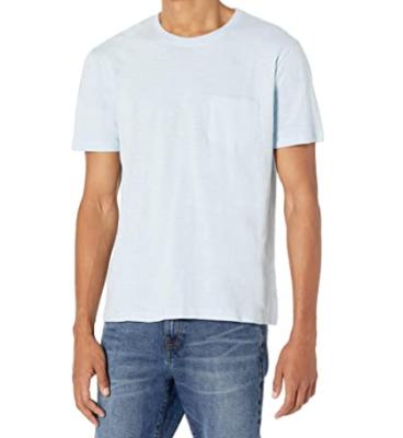 China Anti-Wrinkle Factory Dyed Cotton Pocket T-Shirt 100% Organic Cotton T-Shirt For Men for sale