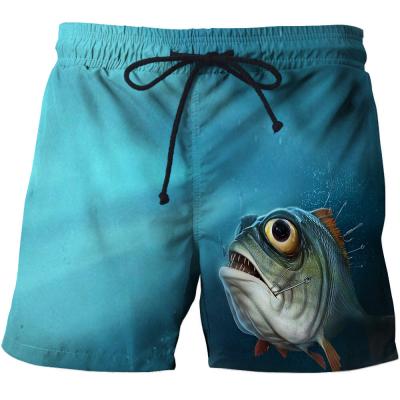 China 2021 Sportswear Breathable Men's Swimming Shorts Fishing 3D Printed Summer Beach Casual Pants Fishing Wear for sale