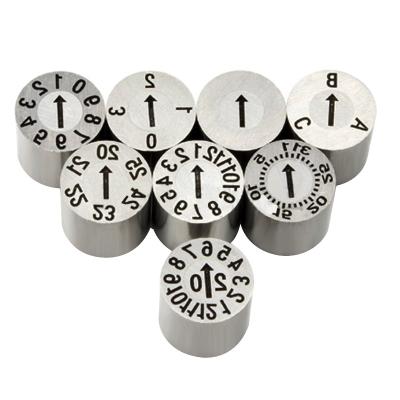 China Chinese steel manufacturers supply plastic mold accessories die date stamp year and month mold date stamp for sale