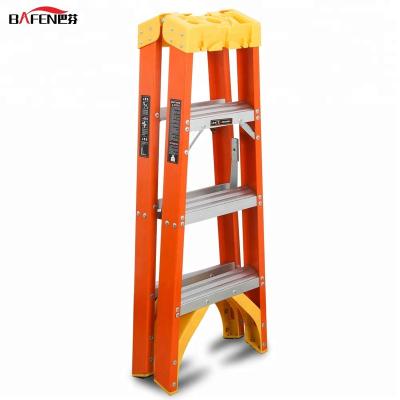 China Folding Ladders EN131 Luxury Fiberglass Aluminum Step Ladder for sale