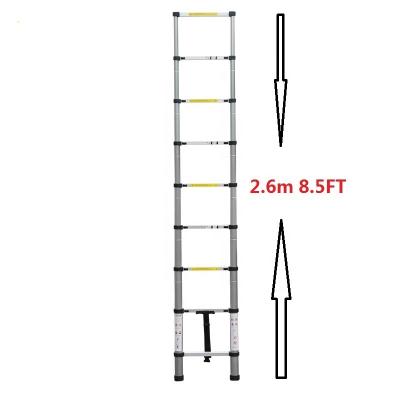 China Folding Ladders 2.6 M/8.5 Ft High Quality Telescopic Ladder Aluminum Ladders for sale