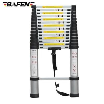 China Folding ladders sell EN131 aluminum 4.4m straight telescopic folding ladder from china manufacturer for sale