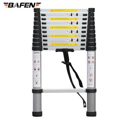 China Folding ladders sell EN131 aluminum 3.2m straight telescopic folding ladder from china manufacturer for sale