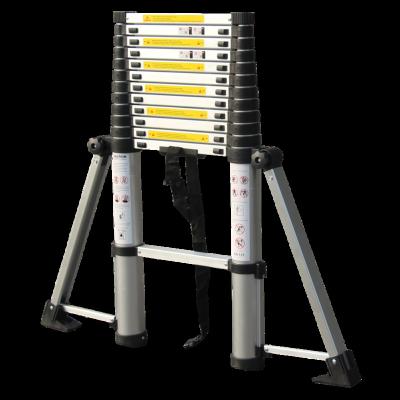 China 2021 Hot Sales 3.9m Aluminum Folding Ladders Telescopic Extension Ladder for sale