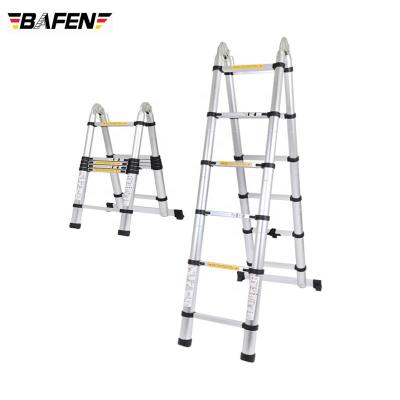 China BF-A250 Aluminum Telescopic Folding Ladders 5m Extensions Ladder for sale