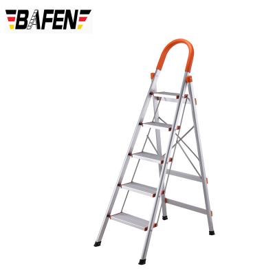 China Folding Ladders 5 Step Scaffolding Aluminum Collapsible Ladder, Household Aluminum Step Ladder for sale