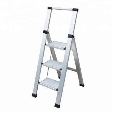 China Folding Ladders Step Ladders Ladders feature aluminum structure and household folding ladders aluminum color 3 steps 7616999000 150kgs BF-163 for sale