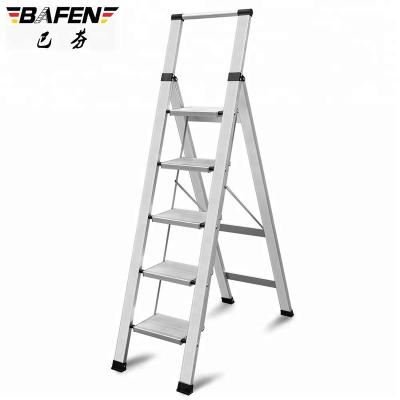 China Yongkang Hot Sale High Quality Professional Folding Ladders New 5 Step Ladder With Handle for sale