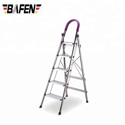 China Aluminum CE 150KGS Folding Ladders Ladder Rungs and Universal Home Ladders Folding Ladders /Step Ladders Stainless Steel Step Ladders for sale