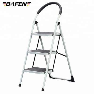 China Household portable 3step folding ladders steel folding ladders for sale BF-253 for sale