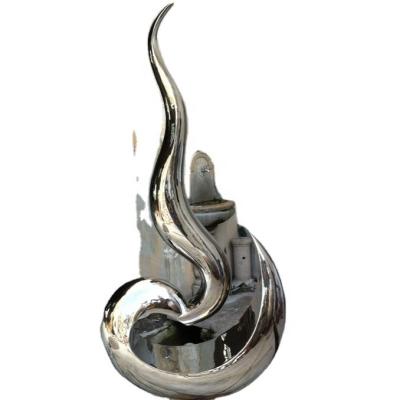 China Indoor Metal Art Decor China Stainless Steel Exquisite Sculpture Decoration Flame Sculpture for sale