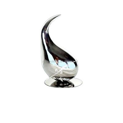 China Europe Large Sculpture Water Drop Decorative Stainless Steel Abstract Sculpture for sale