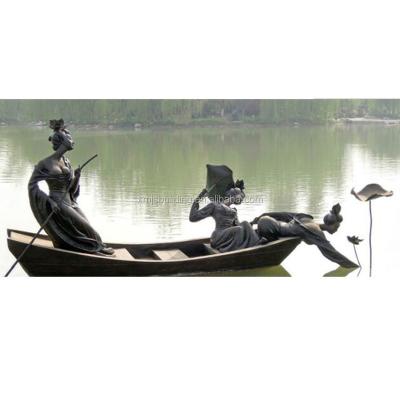 China Europe Outdoor Decorative Metal Sculpture Bronze Garden Statue for sale