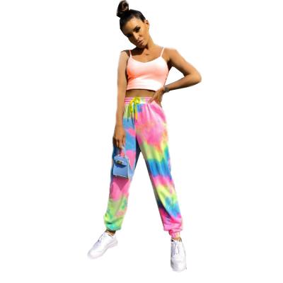 China New 2020 Autumn Cargo Size Women's Plus Size Pant Breathable Joggers Women Sweatpants Clothing Tie Dye Pants for sale