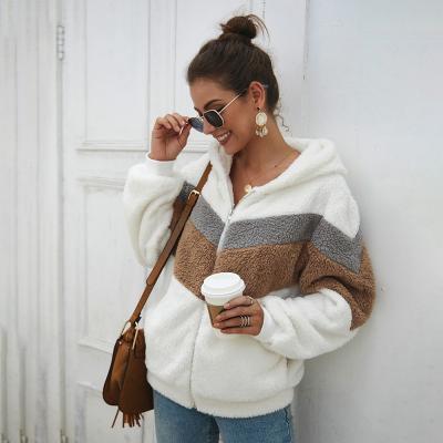 China Brand New Women's Anti-Shrink Sweatshirts Women's Clothing Brand New Winter Hoodie Tops Striped Hoodie for sale