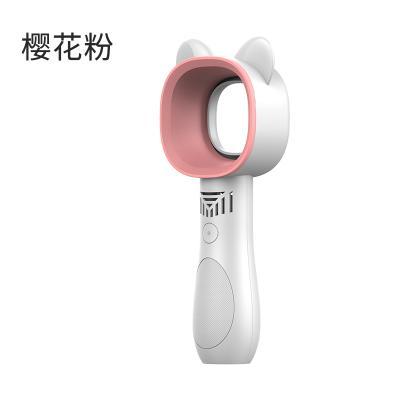 China OEM USB Rechargeable Mini Blower Fan Handheld Portable Bladeless Handheld Fan Leaf Fan for sale