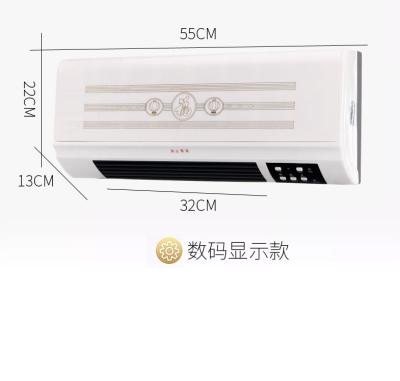 China HOT SALE PTC Heater RV Digital Display Timing Bathroom Remote Control Living Room Bedroom Electric Cooling Fan for sale