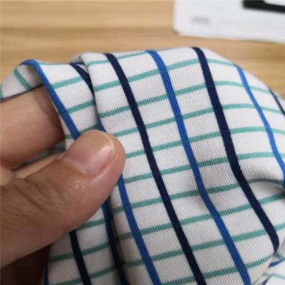 China Super Soft Anti-Bacteria 32s Checked Printed Knit Bamboo Cotton 70/30 Interlock Fabric for sale