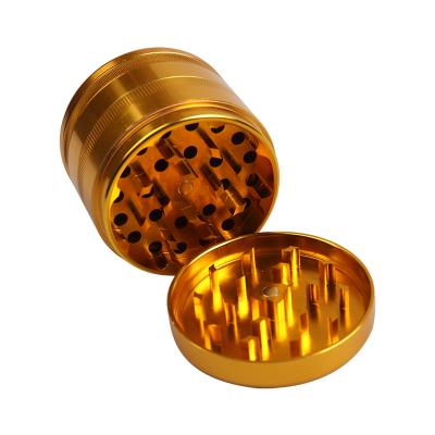 China Custom Logo Modern Smoking Accessories YT 4 Layers Metal Aluminum Alloy Herb Grinder Grinder for sale