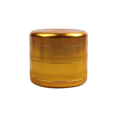 China Modern Customer Logo Wholesale Aluminum Alloy 60mm Tobacco Herb Grinder For Smoking 4 Layer Sharp Teeth for sale