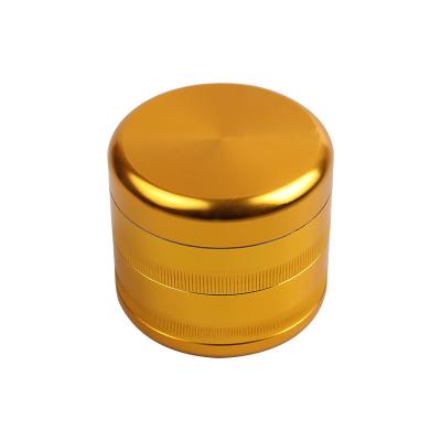 China Modern Newly Arrived 4 Layer Aluminum Alloy Gold Smoke Grinder for sale