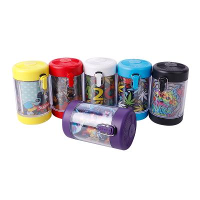 China Carry On Taste YT Smoking Grinder Multi Function Custom Acceptable Herb Led Stash Jar Accessory for sale