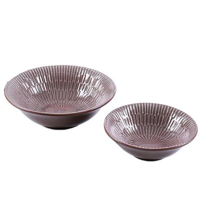 China Viable Chinese Professional Manufacturer Noodle Bowl Ceramic Round Bowl for sale