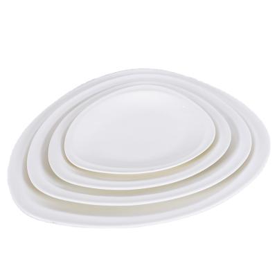 China Restaurant Sustainable Tableware Dinner Dishes Ceramic Porcelain Ceramic Plates for sale