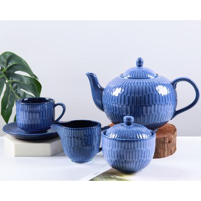 China CANHUI China Sustainable Manufacturer Afternoon Porcelain Sets Ceramic Tea Cup Set for sale