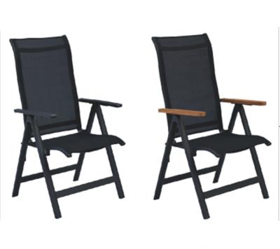 China Outdoor Folding Garden Furniture Aluminum Frame Mesh Folding Chair for sale