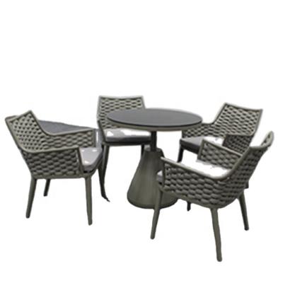 China UV Resistance Modern Garden Restaurant Chair Olifen Rope Table Garden Set Outdoor Furniture for sale