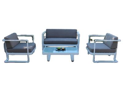 China Eco-freindly KD Furnture All Weather Modern Living Room Outdoor Sofa Set for sale