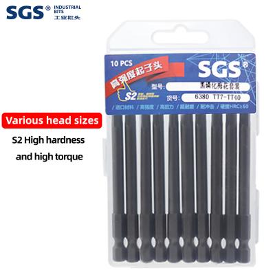 China Strong Magnetic s2 single-head plum blossom screwdriver bets wind batch head electric batch head strong magnetic for sale