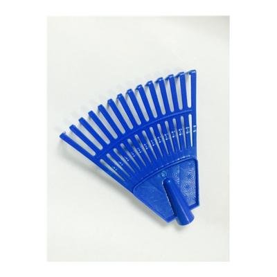 China Lightweight 14 Teeth Plastic Rake Head With Short Wooden Handle for sale